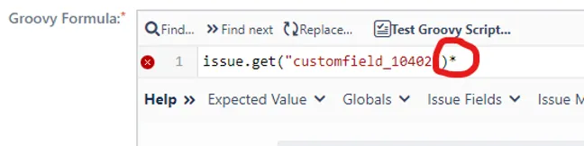 Issue formula