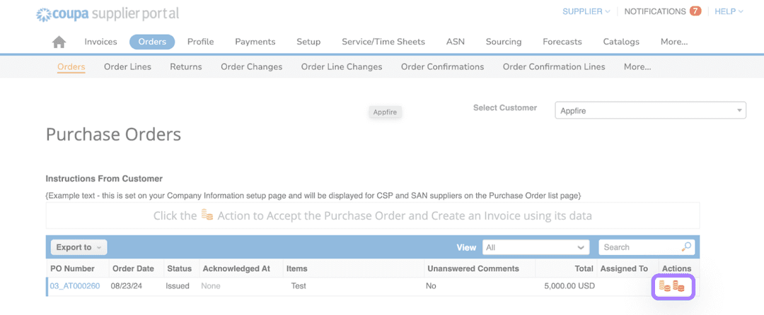 The purchase order process | Appfire