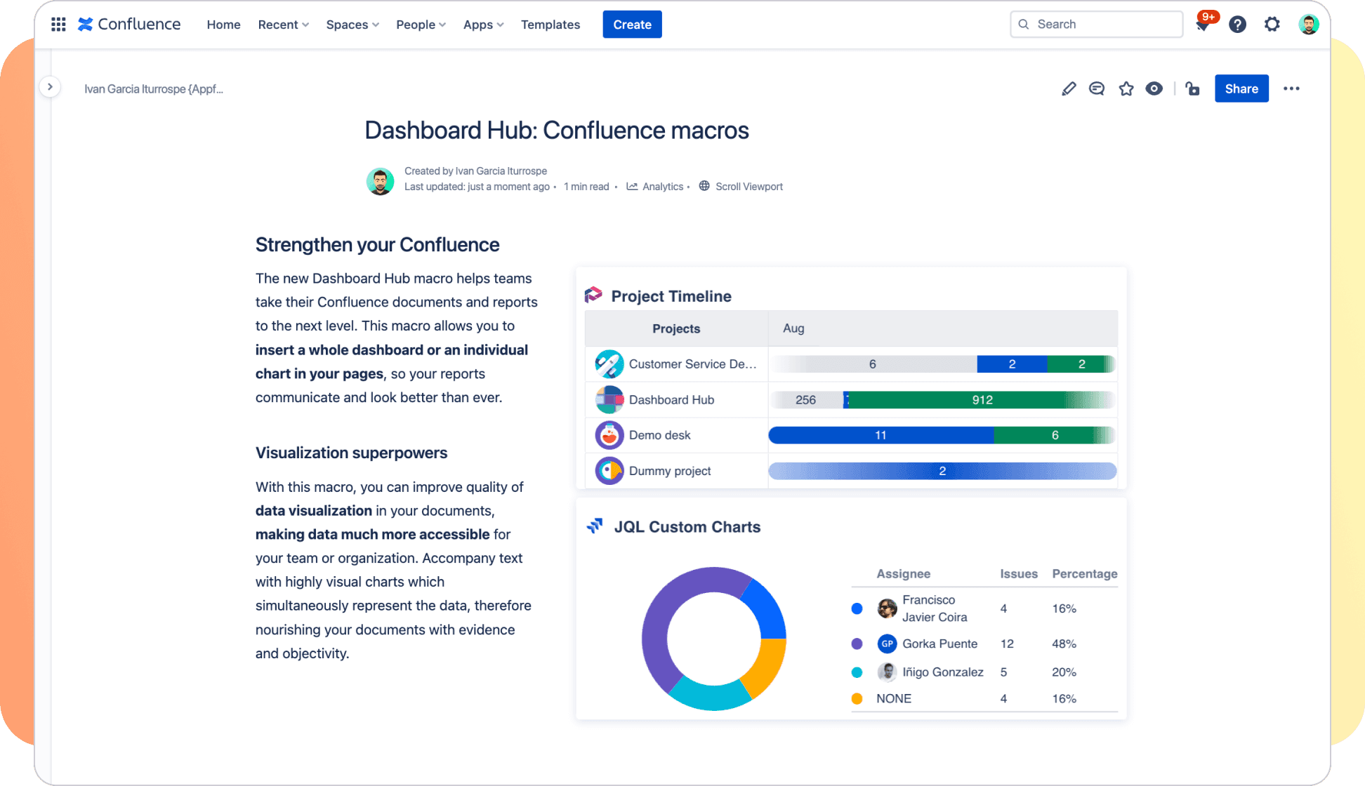 Powerful custom charts and macros