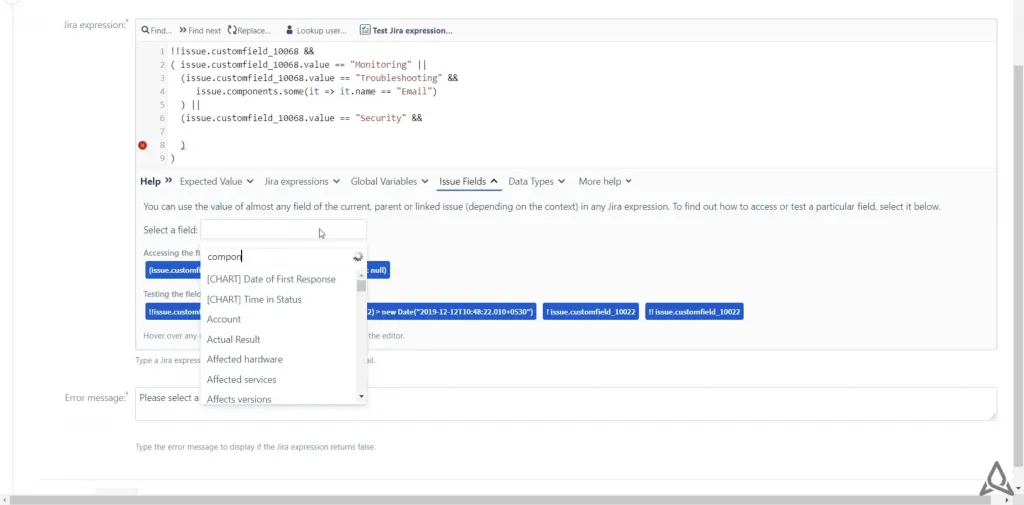 Jira expression