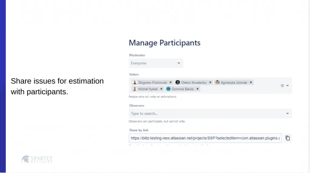 Manage participants