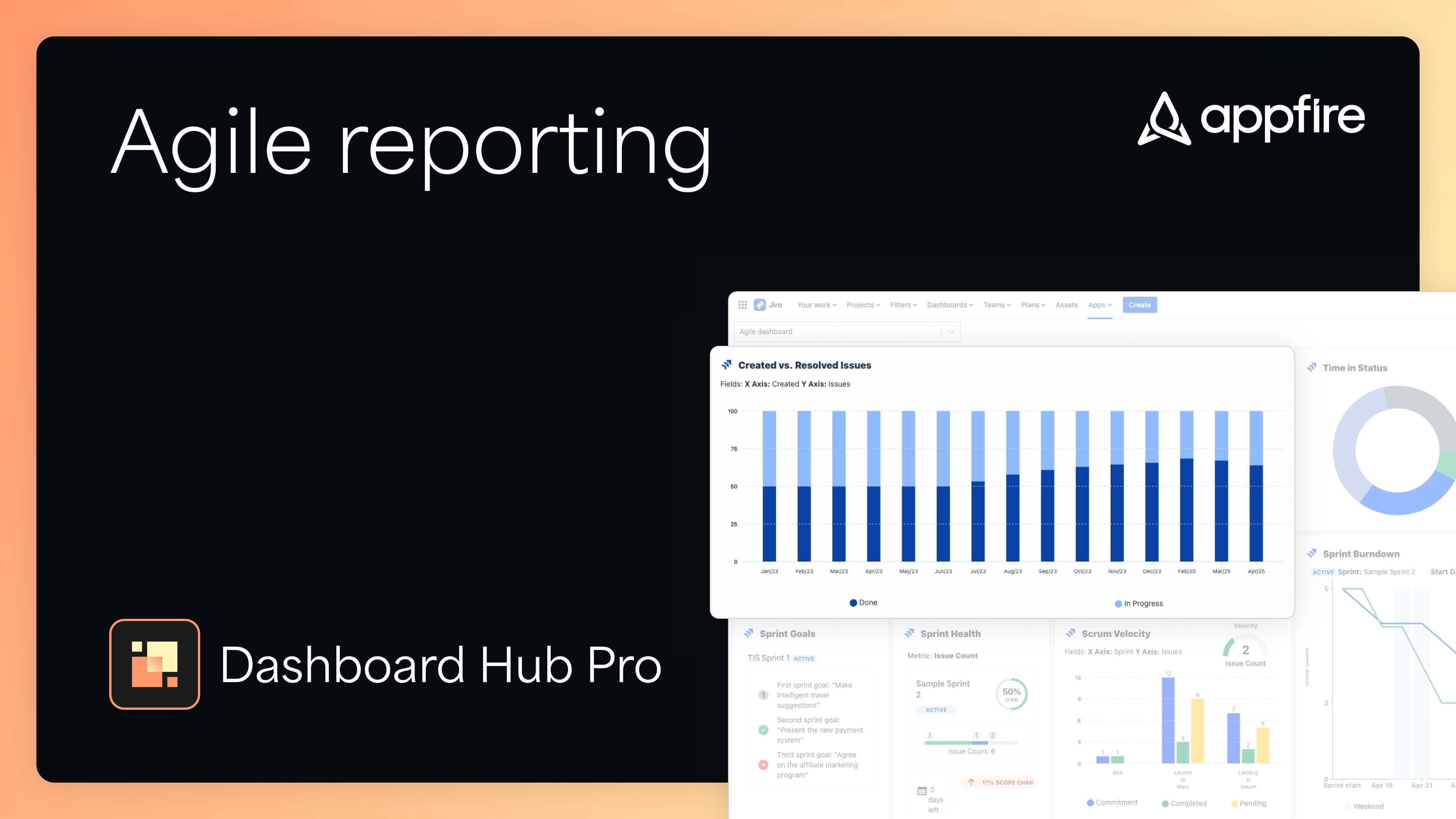 Dashboard Hub Pro Agile reporting