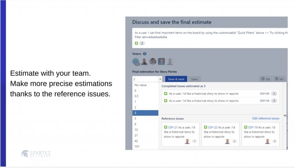 Discuss and save the final estimate