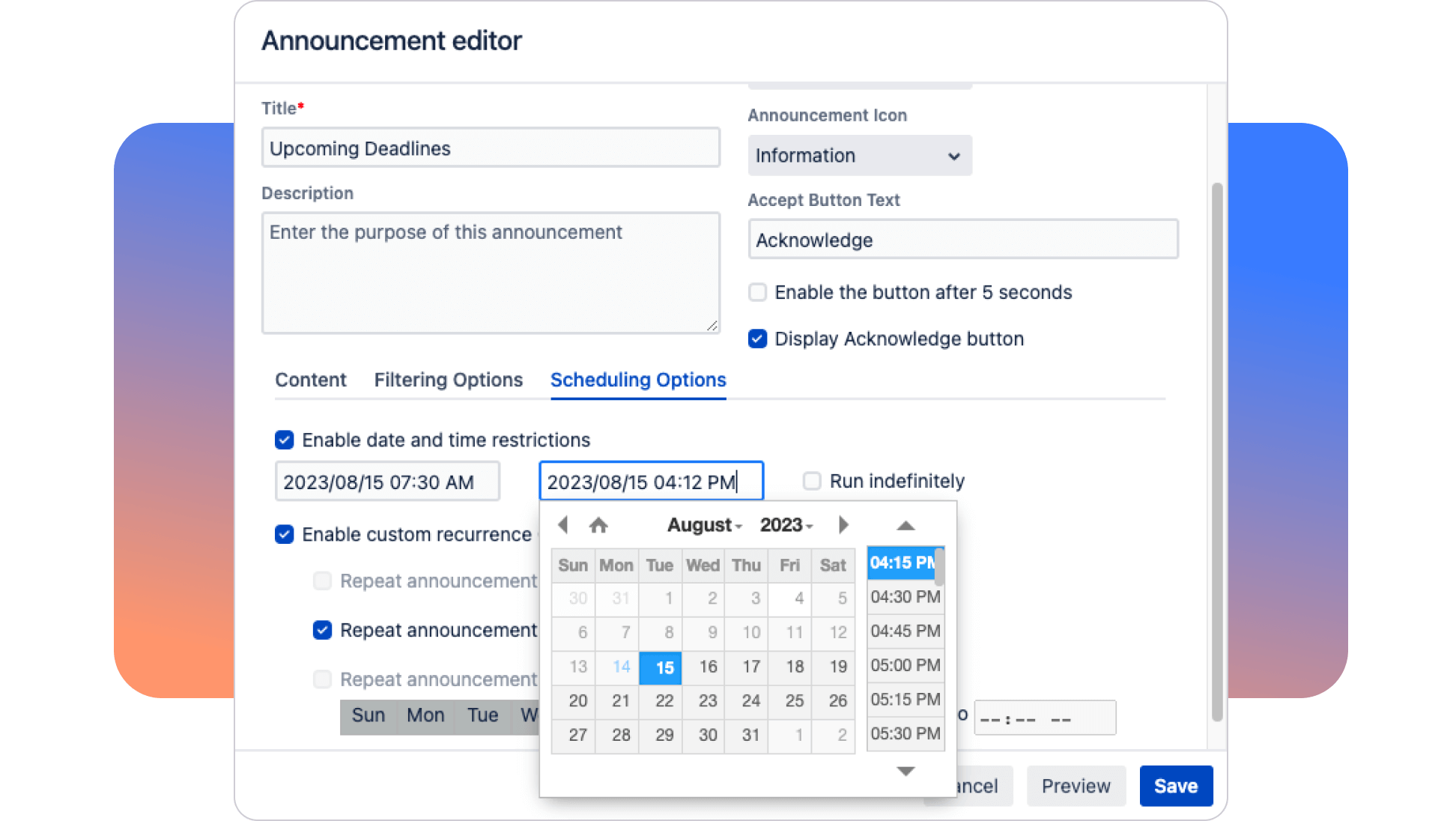 Announcer for Jira feature 2