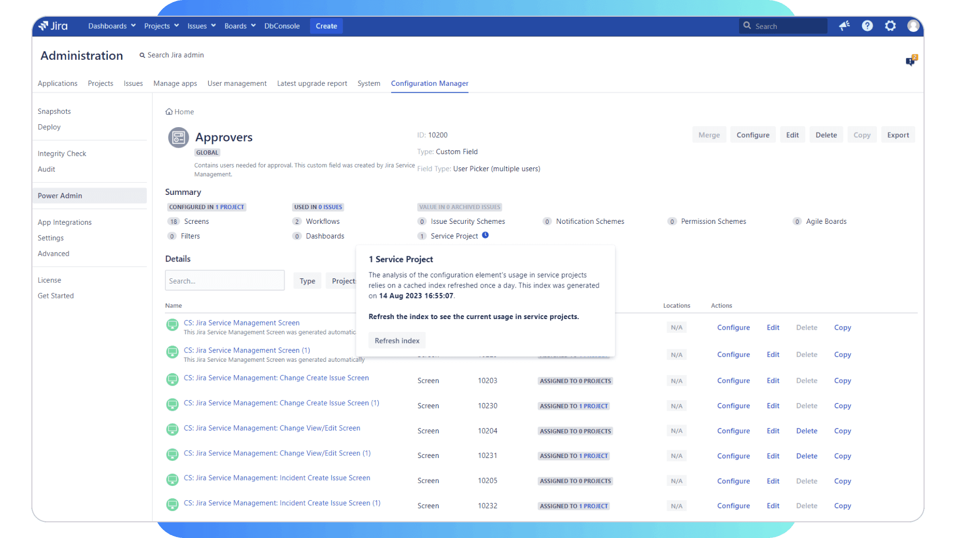 Power Admin feature 3