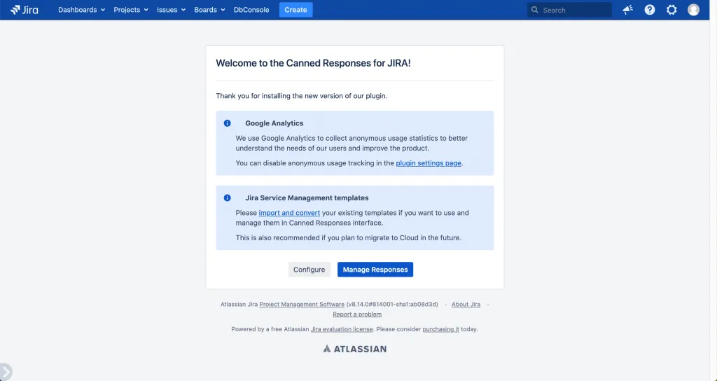 Canned responses for JIRA