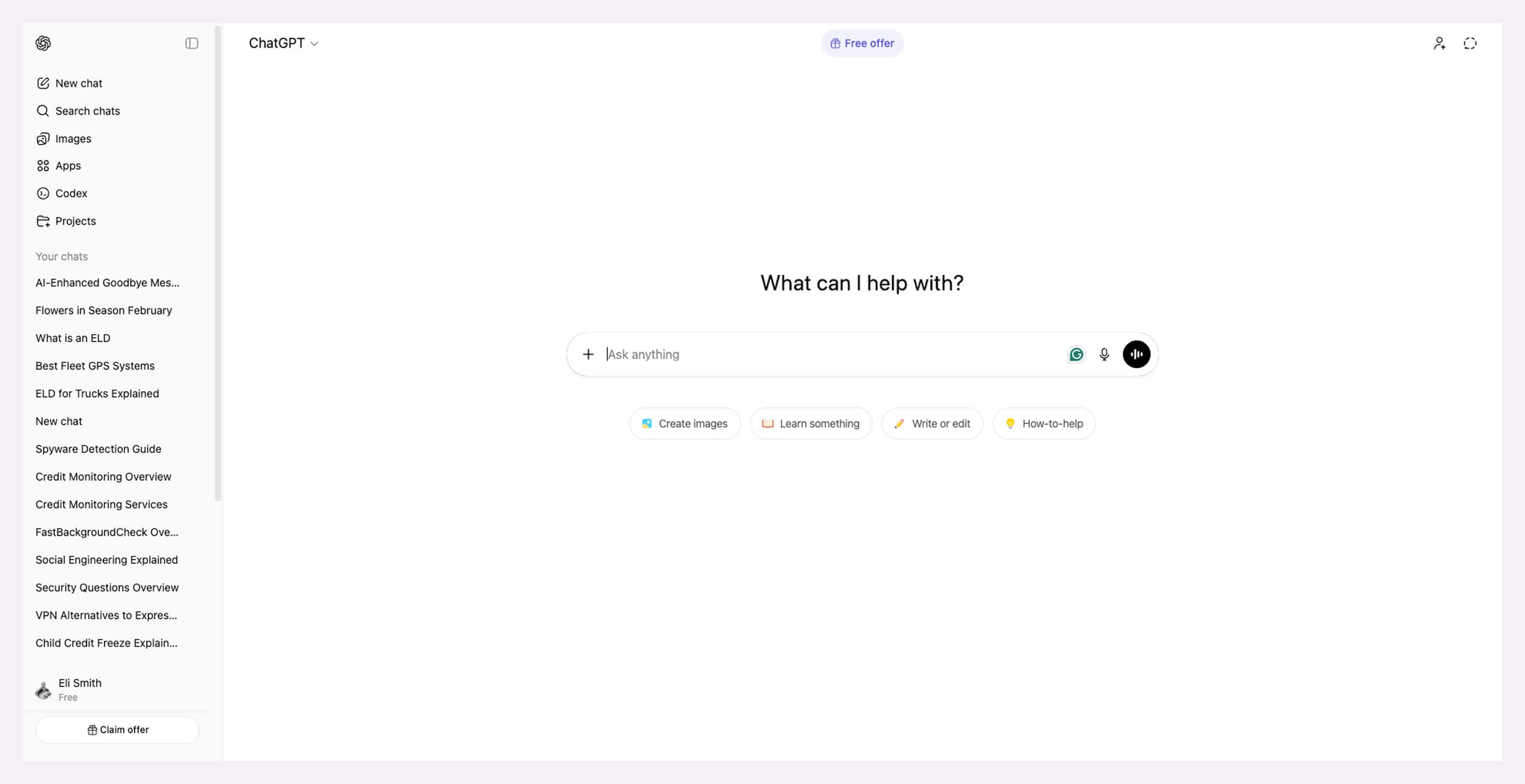 a screen of the ChatGPT AI software development tool in action