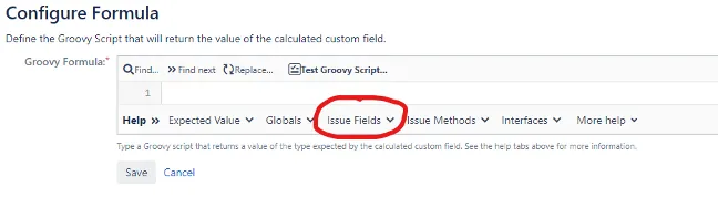 Issue fields