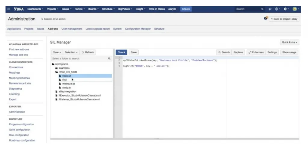 Adding add-on SIL Manager