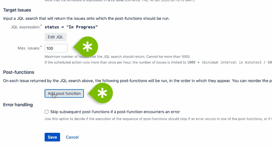 Selecting max issues