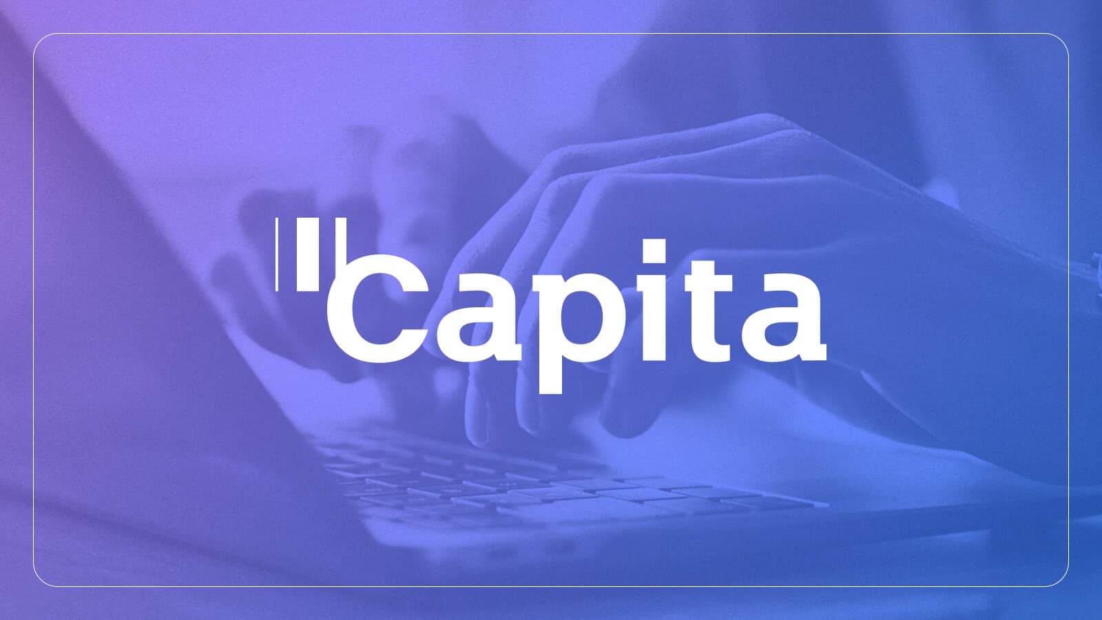 Visual flowchart showing Capita’s digital transformation strategy using workflow automation
