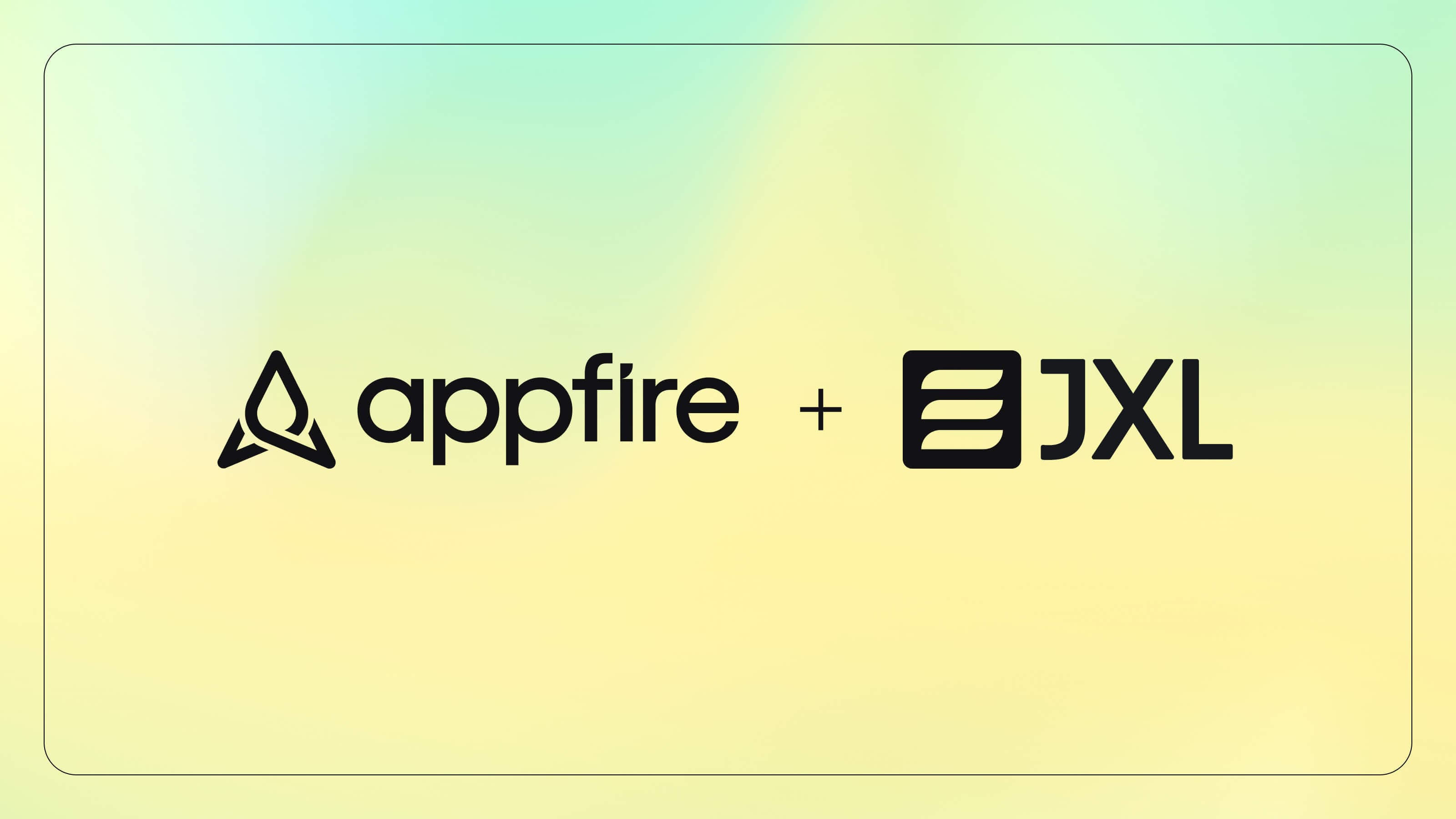 Appfire and JXL logos on a gradient background, symbolizing the acquisition of JXL by Appfire.