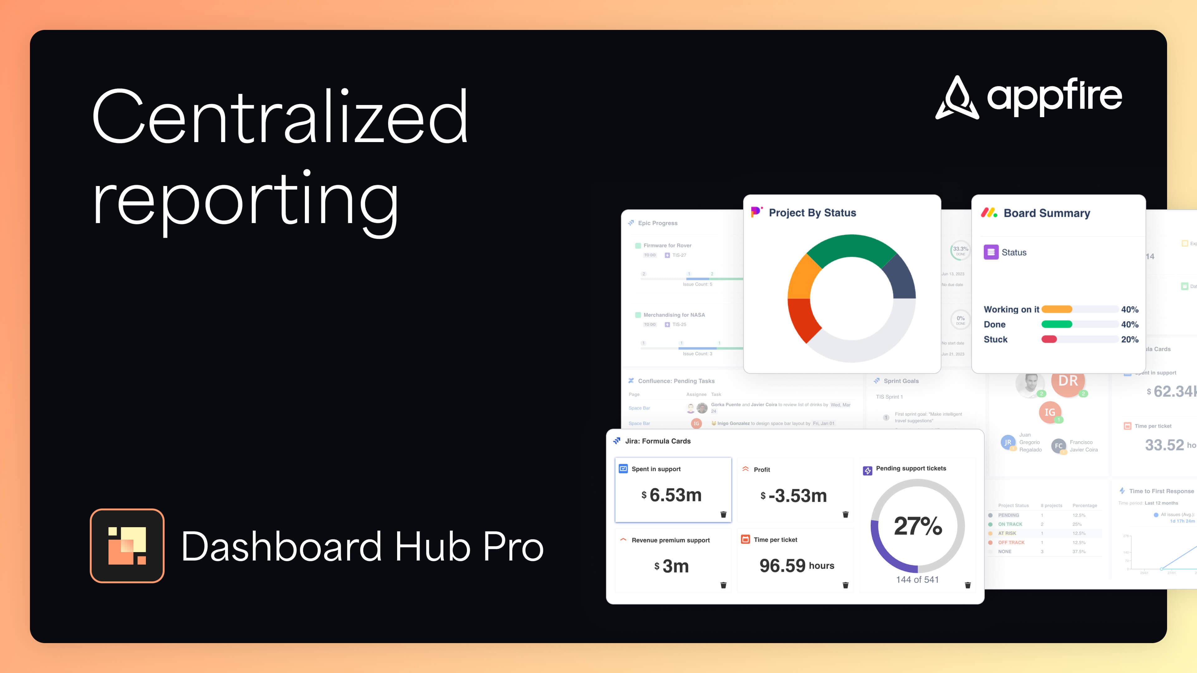 Dashboard Hub Pro Centrailized reporting