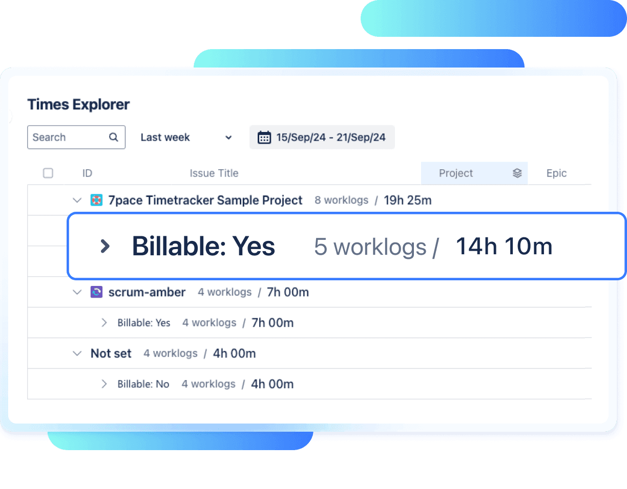 7pace Timetracker for Jira allows you to track more than time; from billable vs non-billable, activity type, & more!