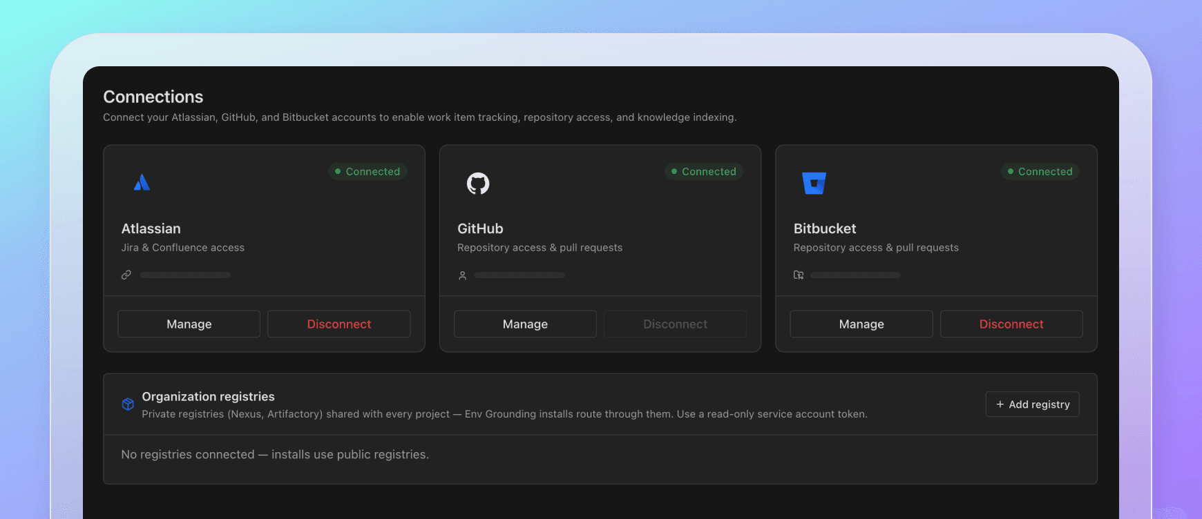 Connect your development tools