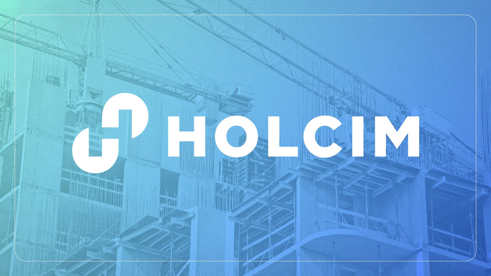 Holcim agile project management in Bigpicture, featuring canes and building framework