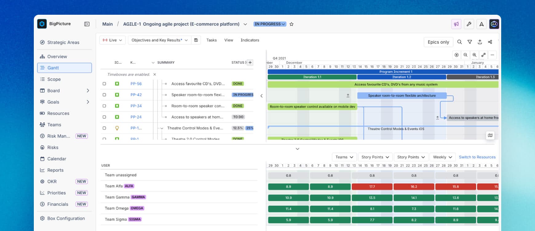 BigPicture Gantt