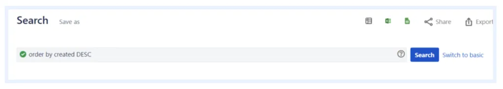 Jira advanced search