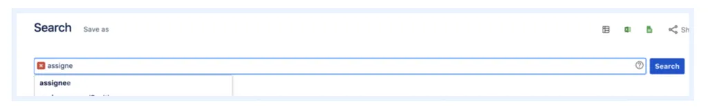 Search assigne