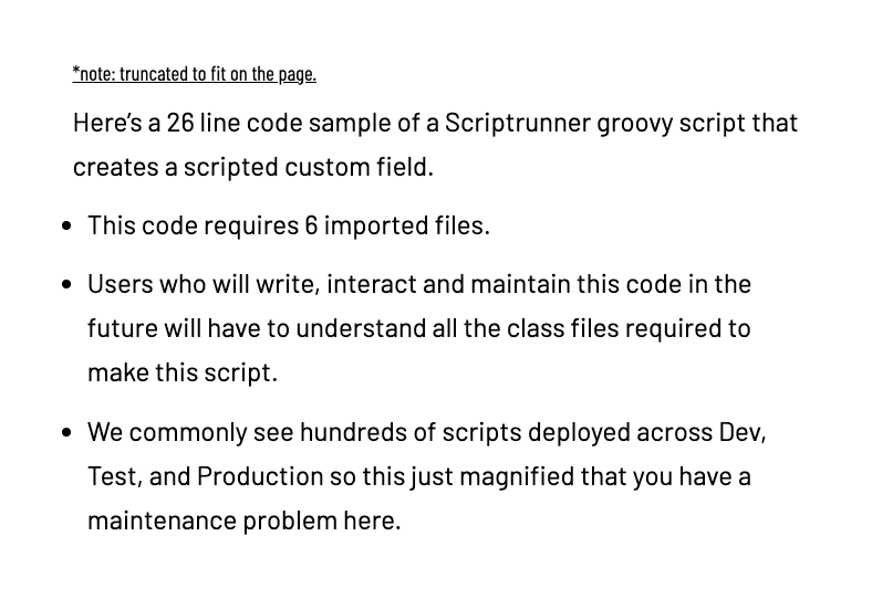 Scriptrunner Groovy line code