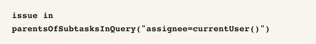 JQL query example