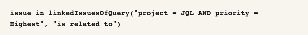 JQL query example