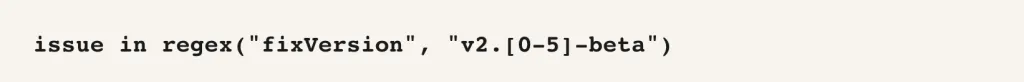 JQL query example