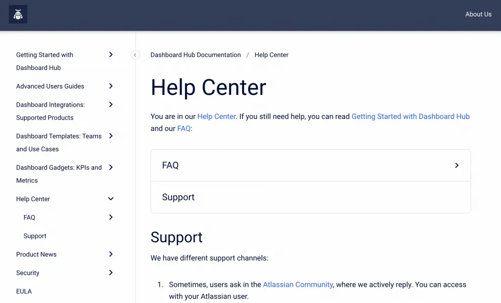 Scroll Viewport provides this view, we write the documentation in Confluence and publish it when ready