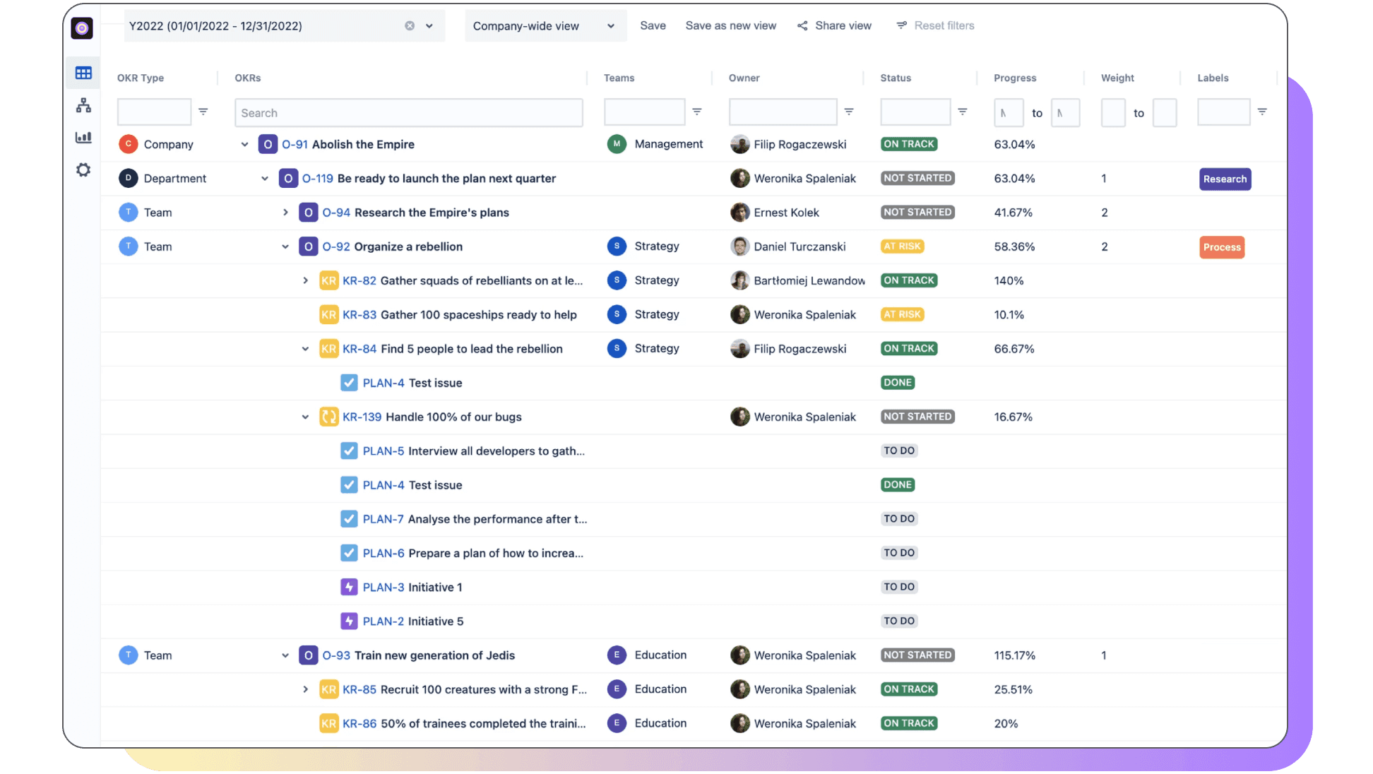 OKR Feature 3