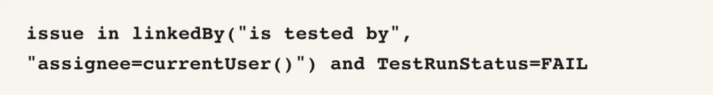 JQL query example