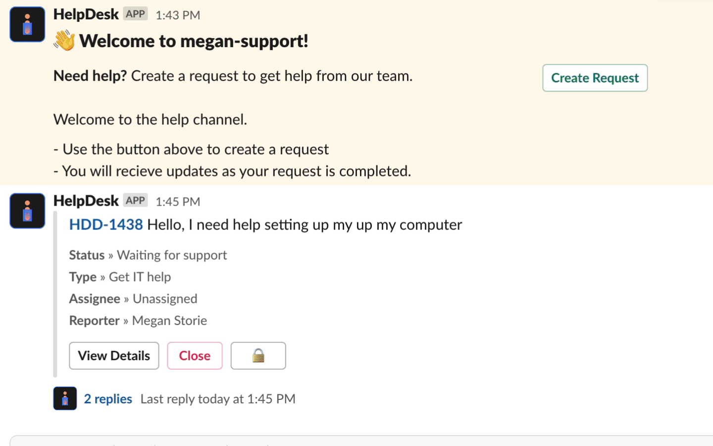 Private mode in Helpdesk+