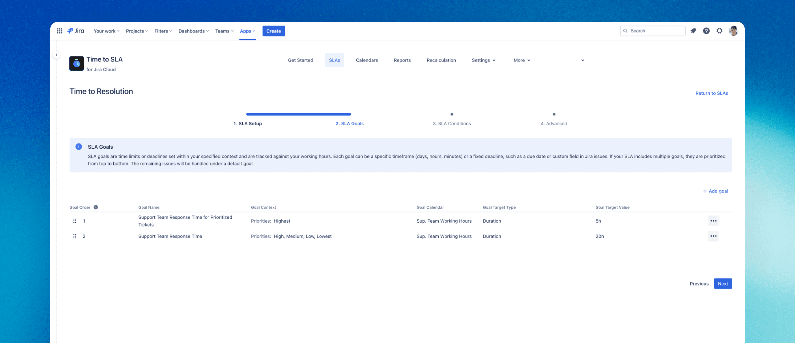 Define SLAs that match real service commitments