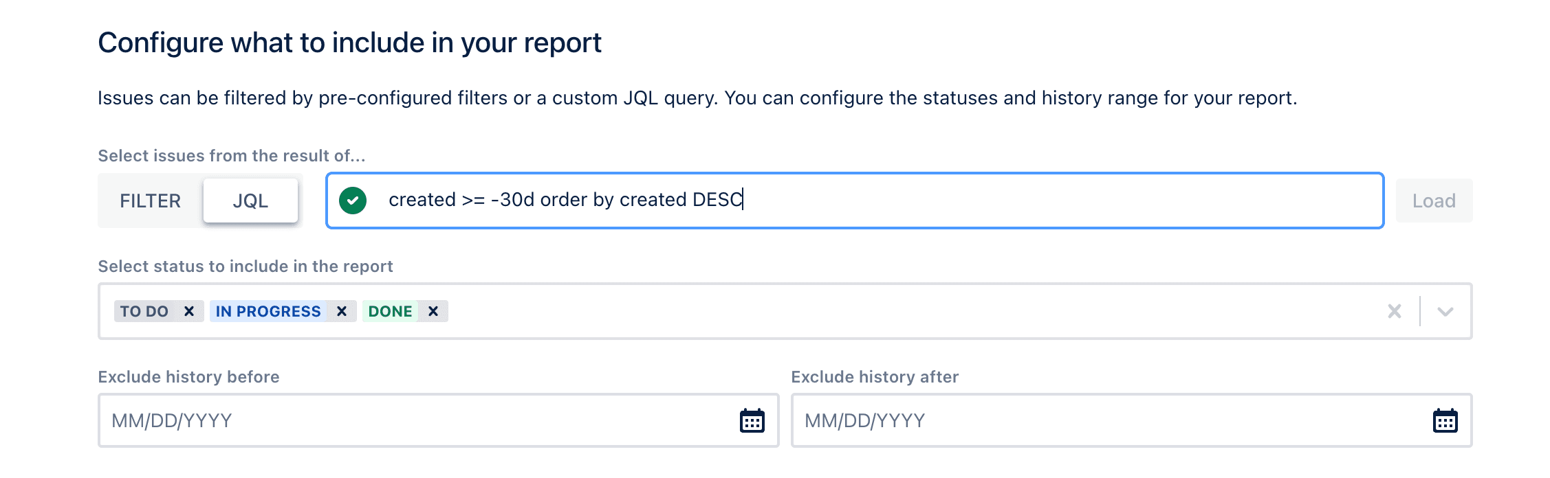 Time in Status JQL