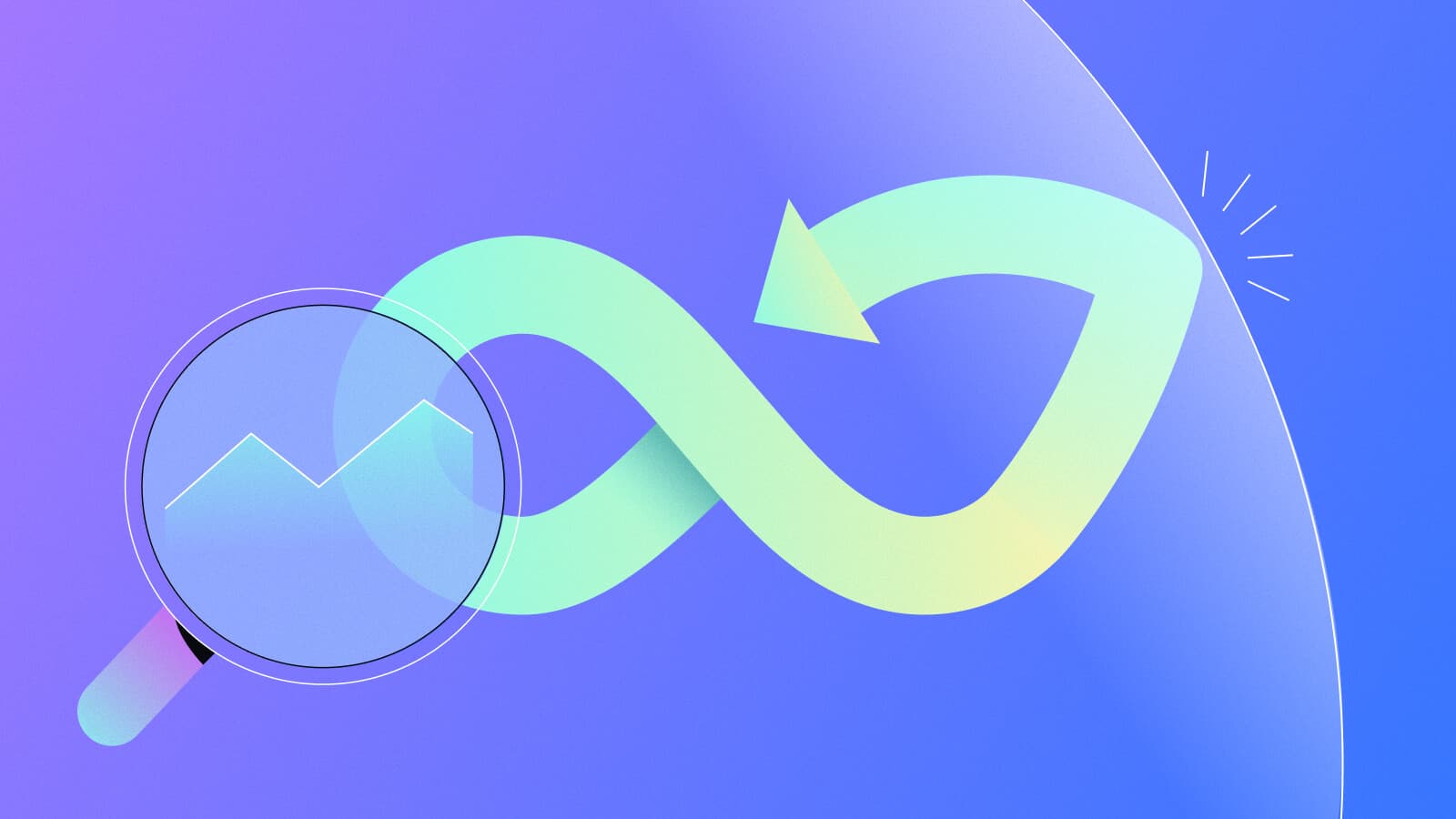 An abstract arrow showing DevOps market growth meeting resistance.